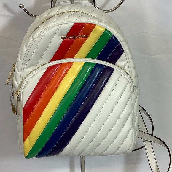 NWT Michael Kors Abbey Med Backpack - Picture 1 of 3